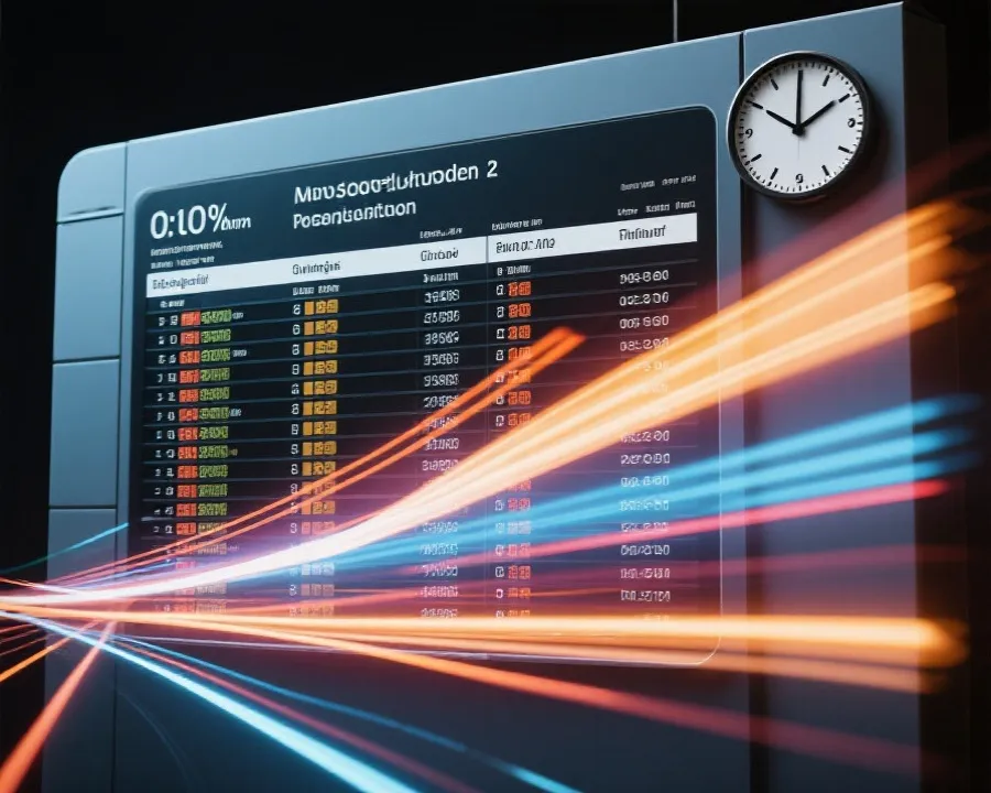Draw schedule timing dashboard illustration